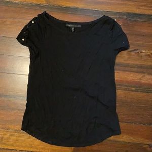 White House Black Market Black Shirt